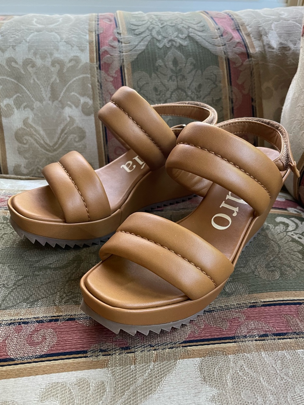 PEDRO GARCIA Fioralba Slingback Platform Wedge Sandal. Size 8 Women N14-21 - Picture 3 of 10